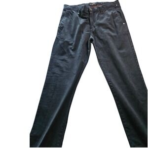 No Excess Chino Pants Mens W32 L34 Navy Blue Stretch Casual  Trousers